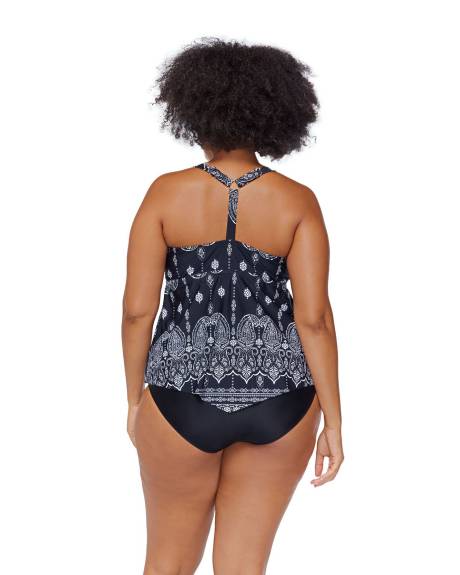 Haut tankini Trinidad, motif mandala - Raisins Curve