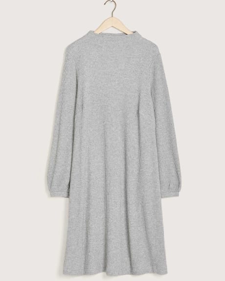 Long-Sleeve Funnel Neck Dress - In Every Story