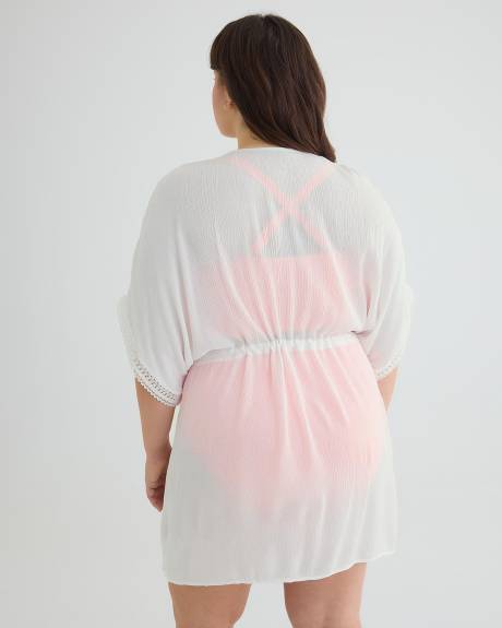 Empire-Waist Swim Cover-Up Kaftan