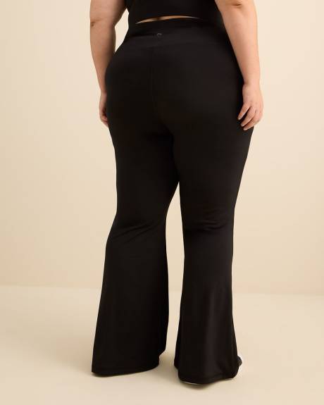 Responsible, Black Flared-Leg Crisscross High-Rise Pant - Active Zone