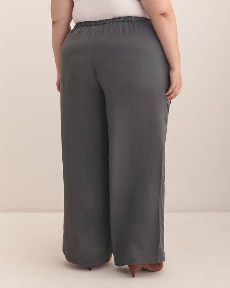 Satin Wide-Leg Pant