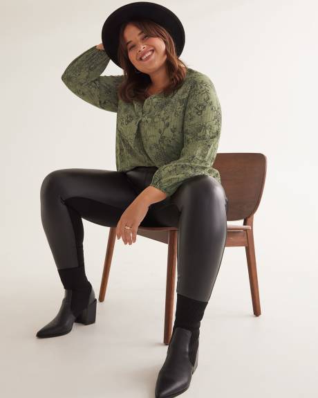 Blouse tunique avec manches ballons