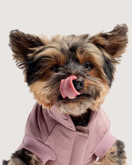 Reversible Quilted Dog Puffer Jacket Silver Paw Penningtons