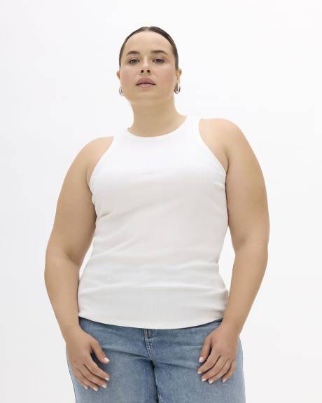 Rib Knit Halter Tank Top - Addition Elle - PENN. Essentials
