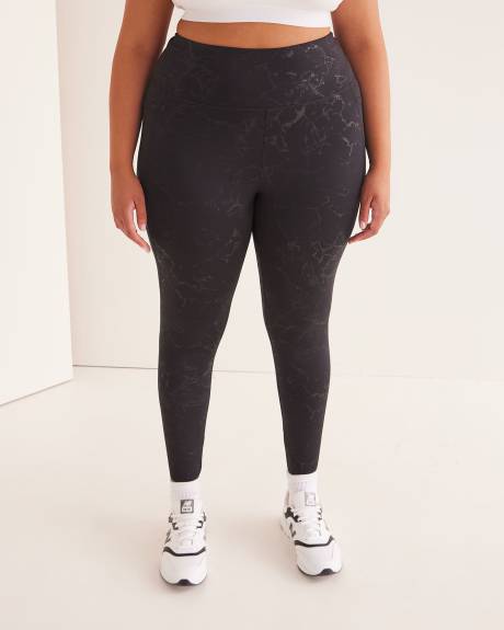 Foil Printed Legging with Pockets - Active Zone