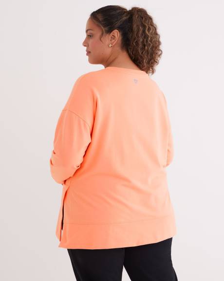 Crew Neck Tunic Sweatshirt - Active Zone