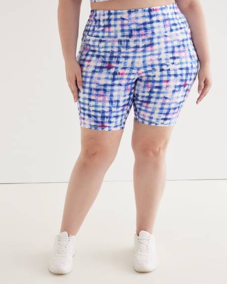 Floral Gingham Bike Short - Active Zone
