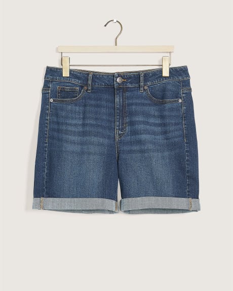 Responsible, Rolled Cuff Denim Shorts, Medium Wash - d/C JEANS
