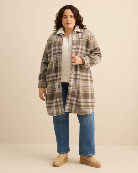 Manteau long en molleton carreauté Wildest Venture - Columbia