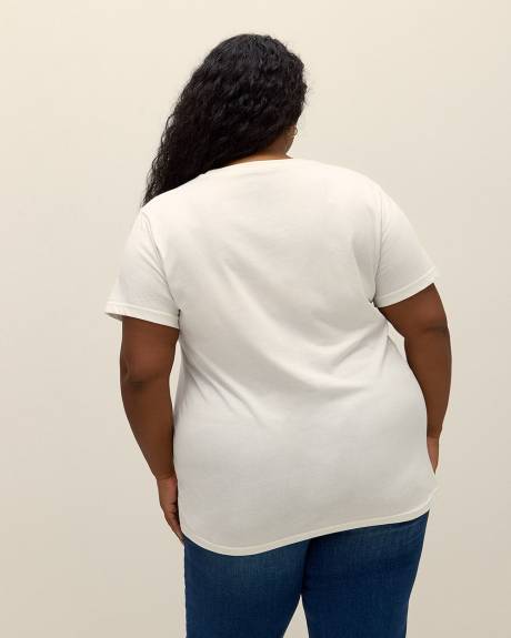 White License Tee with The Flintstones Print