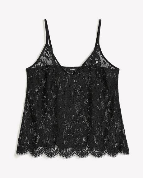 Sexy Black Lace Cami - Déesse Collection