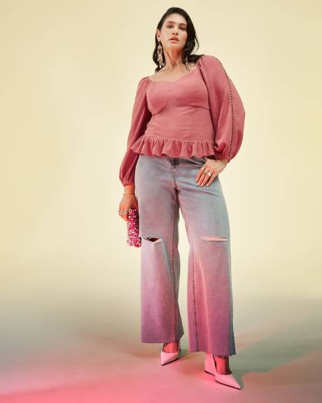 Responsible, High-Waisted Ultra Wide-Leg Jeans - Addition Elle
