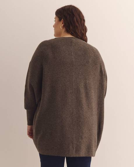 Tunic-Length Cocoon Cardigan
