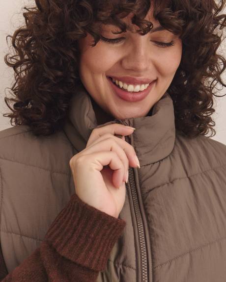 Veste matelassée sans manches, tissu responsable