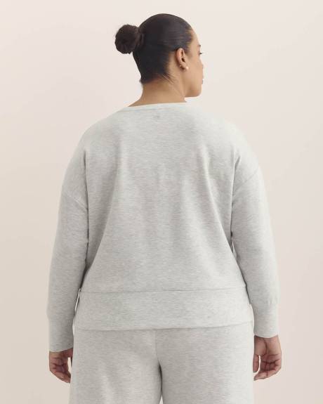 Light Knit Crewneck Sweatshirt - Active Zone
