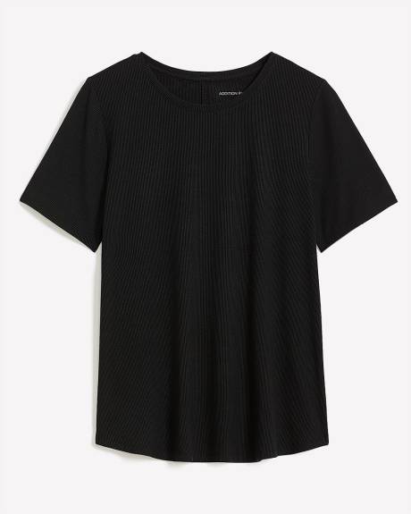 Responsible, Modern-Fit Ribbed Knit Tee - Addition Elle