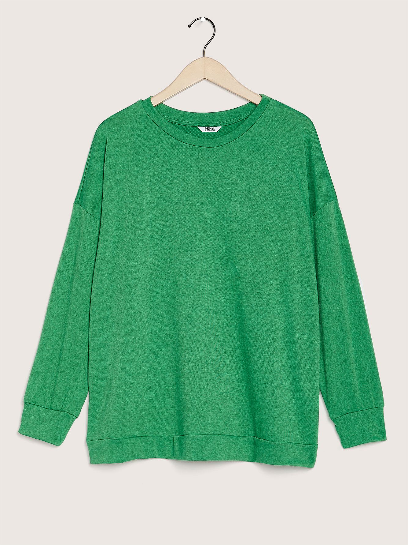 Long Sleeve Crew Neck Knit Top