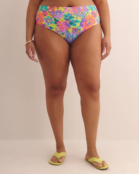 Colourful Floral High-Waisted Romy Marlee Swim Brief - Body Glove