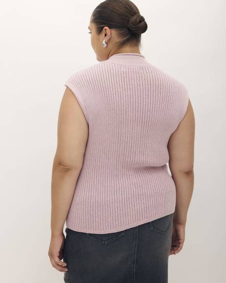 Responsible, Sleeveless Mock-Neck Sweater - Addition Elle