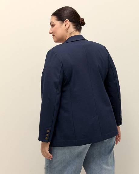 Knit Slub Blazer