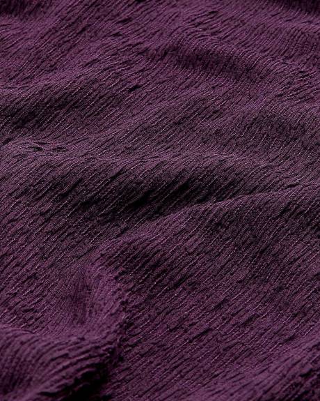 Robe longue empire sans manches, violette