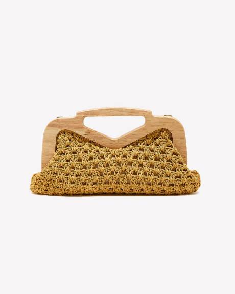 Pochette en corde tissée avec poignée