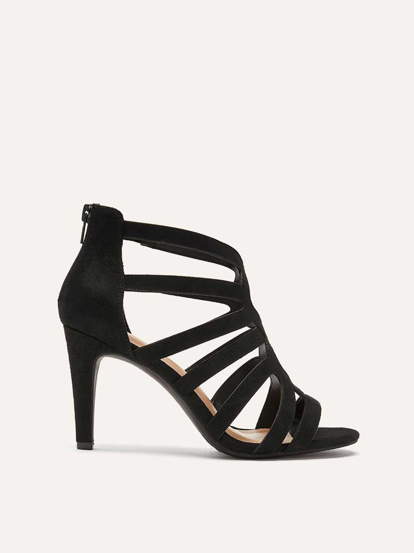sandale a talon pied large