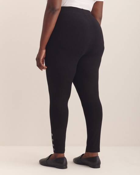 Responsible, Fashion Legging with Buttoned Hem