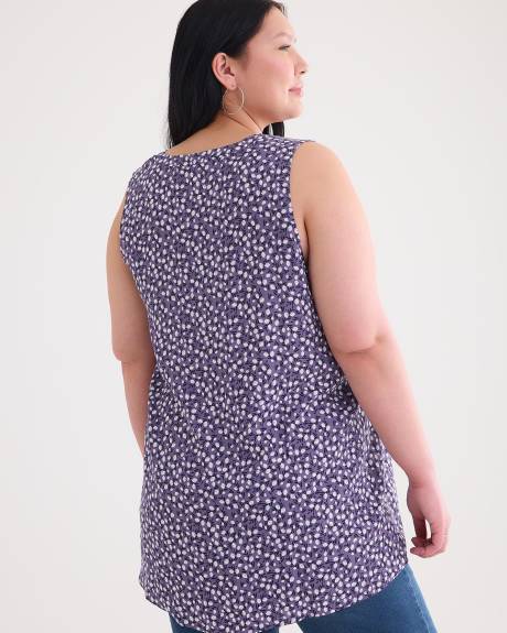 Sleeveless Challis Tunic