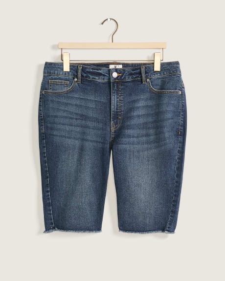 Denim Bike Short, Medium Wash - d/C Jeans
