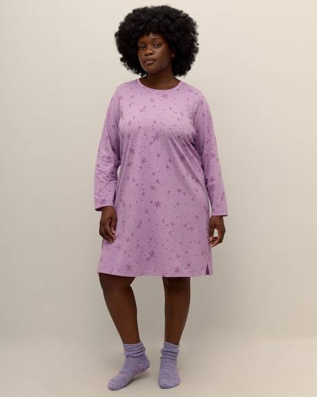 Chemise de nuit courte avec flocons - ti Voglio