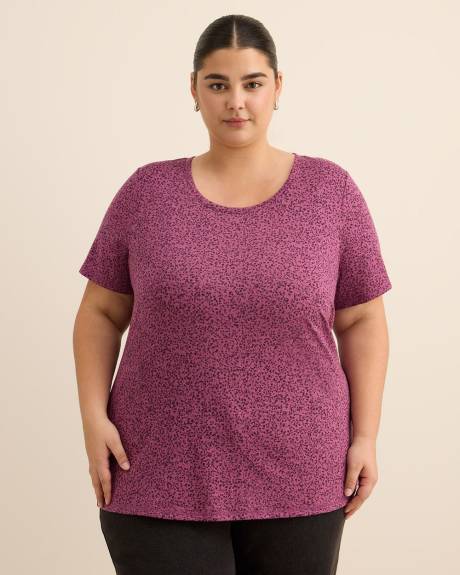 T-shirt imprimé à col rond, coupe curvy - Essentiels PENN.