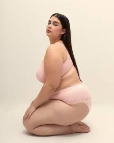 Pink Lace Full Brief - Déesse Collection