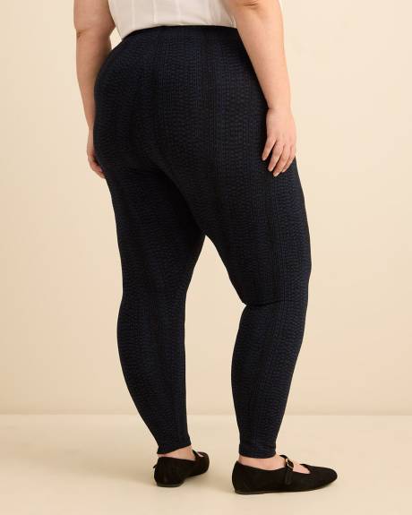 Legging tendance &agrave; pois et &agrave; rayures, tissu responsable