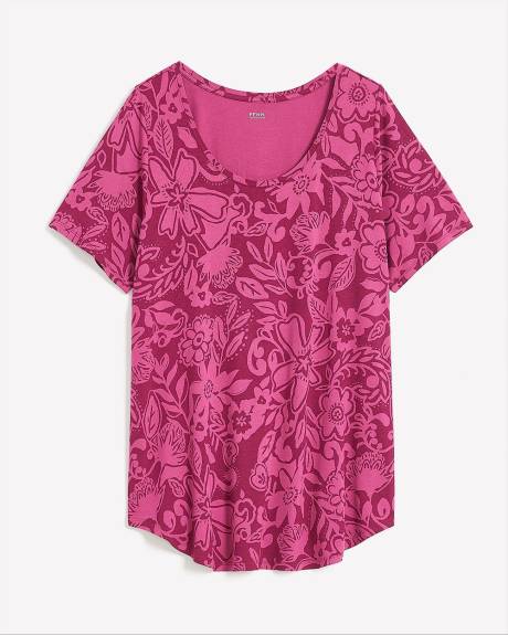 T-shirt coupe moderne à col dégagé, tissu responsable - Essentiels PENN.