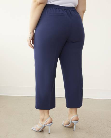 Pantalon écourté à jambe droite