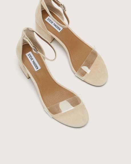 Wide Width, Irene Vinyl Block Heel Sandal - Steve Madden