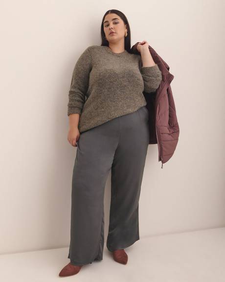 Satin Wide-Leg Pant