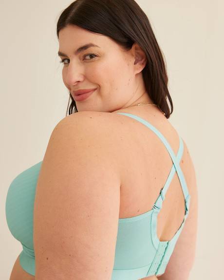 Wirefree Padded Pointelle Microfibre T-Shirt Bra - Déesse Collection