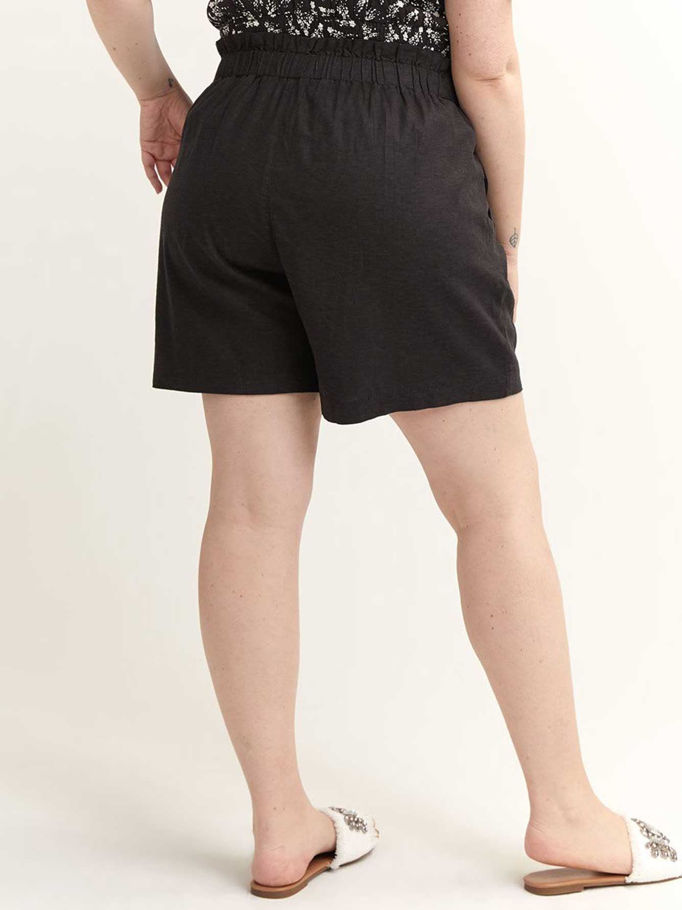 High Waist Linen Shorts Penningtons