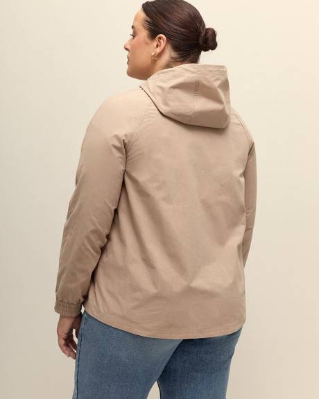 Hooded Short Crinkled Parka - Addition Elle