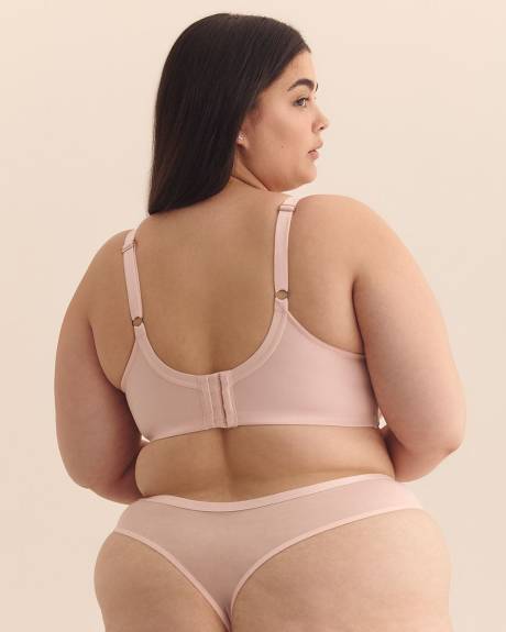 Satin Thong with Lace Sides - Déesse Collection