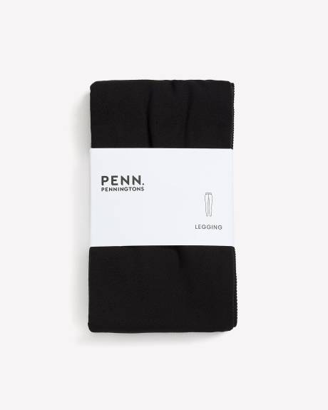 Black Ponte de Roma Legging with Decorative Side Trim - PENN. Essentials