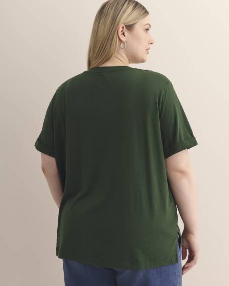 Responsible, Boyfriend-Fit V-Neck Tee - PENN. Essentials