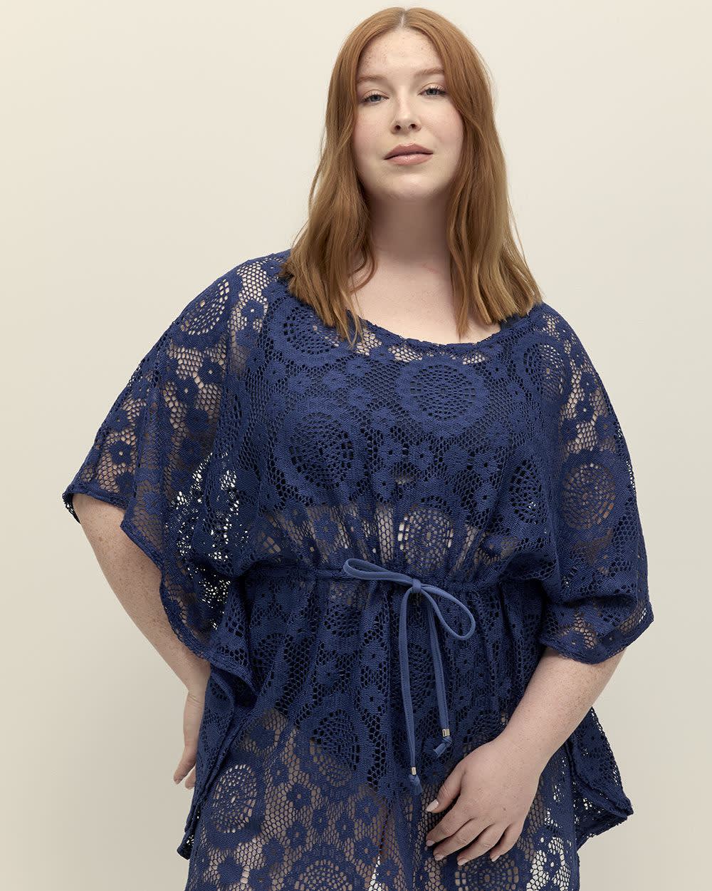 Navy Blue Beach Kaftan - Cover Me