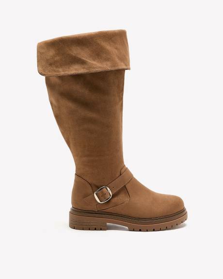 Extra Wide Width, Over-the-Knee Microsuede Boot