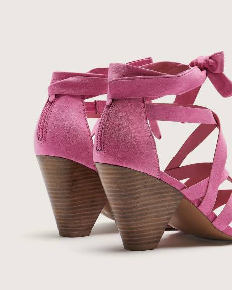 Extra Wide Width, Cone Heel Strap Sandal Penningtons