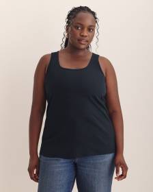 Scoop-Neck Ribbed Knit Tank Top - PENN. Essentials