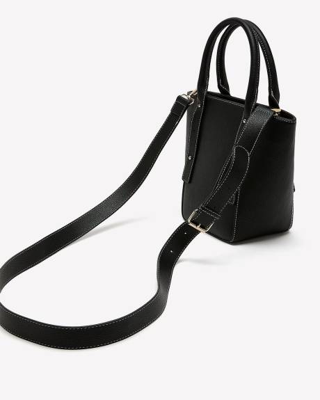Black Crossbody Bucket Bag - Addition Elle
