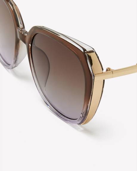 Large Ombre Square Sunglasses